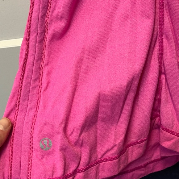 Lululemon size 6 hot pink tank with built in bra - Picture 3 of 3
